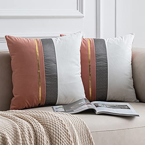 2 Pack 22x22 Inch Original Striped Velvet Square Throw Pillow Cases for Farmhouse Home Decor DEZENE Ivory White Couch Pillow Covers 2 Pack 22x22 Inch Original Striped Velvet Square Throw Pillow Cases for Farmhouse Home Decor DEZENE Ivory White Couch Pillow Covers
